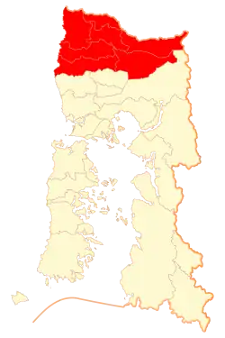 Location in the Los Lagos Region