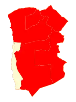 Location in the Tarapacá Region