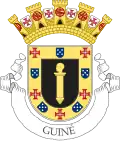 A proposal for a coat of arms for the Portuguese Guinea, at the request of the General Agency of the Colonies, for the Portuguese Institute of Heraldry and prepared by Afonso Dornelas in June 1932.