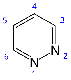 Skeletal formula with numbering convention