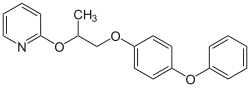 Chemical structure of pyriproxyfen