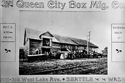vintage photo of box company plant