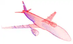 Matching of the inside data with the aircraft model.