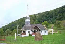 Archangels' wooden church in Bulzeștii de Jos