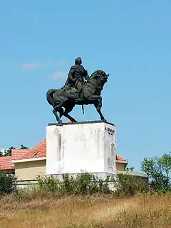 Alexander Suvorov's monument in Dumbrăveni