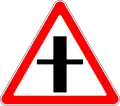 Crossroads with priority (triangle)