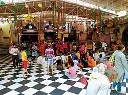 Inside premises of Radha Rani Temple