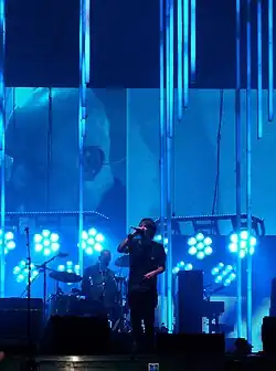 Thom Yorke performing in Poland in 2009