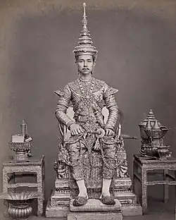King Chulalongkorn after his second coronation ceremony on 16 November 1873