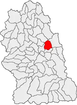 Location in Hunedoara County