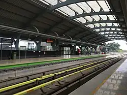 Platform of this metro station (2020)