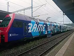 Re 450 016 "Altstetten" in ZKB special livery
