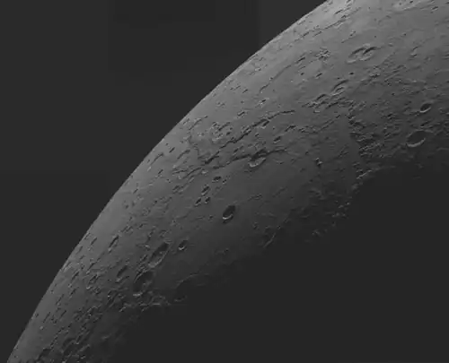 Oblique view from second flyby in October 2008