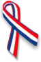 Red white and blue ribbon