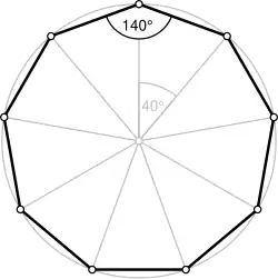 Regular nonagon