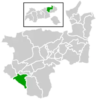 Location within Kufstein district