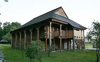 Reconstruction of the Połaniec synagogue in the Museum of Folk Architecture in Sanok