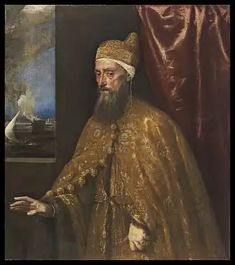 Portrait of Dux Francesco Venier, Titian