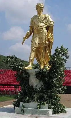 Gilt statue