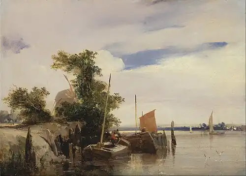 Barges on a River, 1826