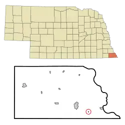 Location of Preston, Nebraska