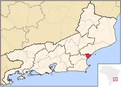 Location in Rio de Janeiro