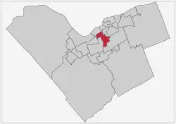 Location within Ottawa