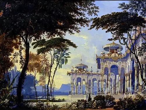 "The Gardens of Chernomor" Stage setting for Ruslan and Ludmila