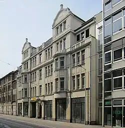 Former LVZ building, Tauchaer Strasse; today Rosa-Luxemburg-Strasse 19/21 (2013)
