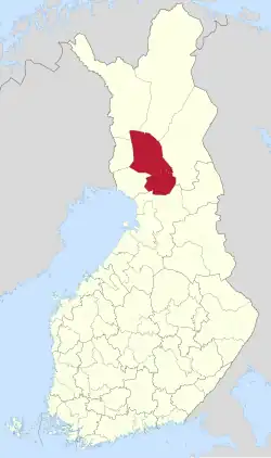 Location of Rovaniemi sub-region