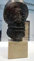 A royal head thought to represent Hammurabi, King of Babylon (c. 2000 BC)[19]
