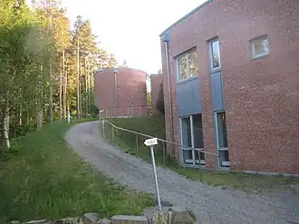 The entrance to the offices