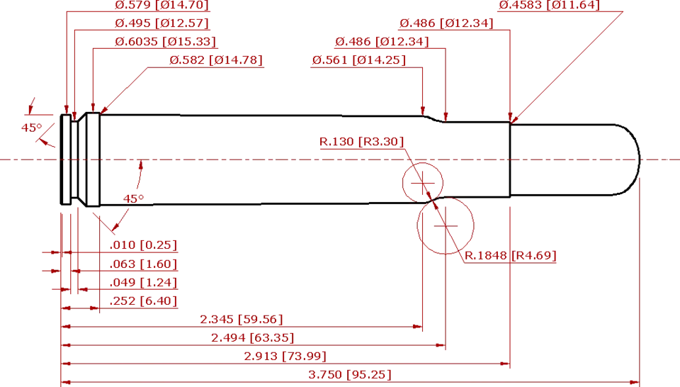 460 Weatherby Magnum Cartridge Schematic