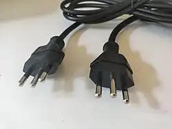 Two SANS 164–2 plugs