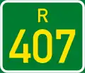 Regional route R407 shield