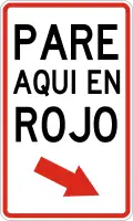 R-4-3 Stop here on red to the right