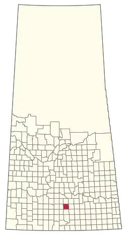 Location of the RM of Baildon No. 131 in Saskatchewan
