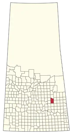 Location of the RM of Foam Lake No. 276 in Saskatchewan