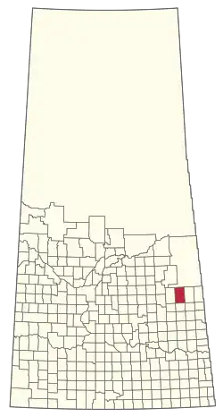 Location of the RM of Preeceville No. 334 in Saskatchewan