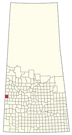 Location of the RM of Heart's Hill No. 352 in Saskatchewan