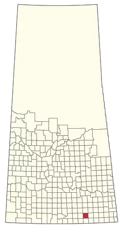 Location of the RM of Lomond No. 37 in Saskatchewan