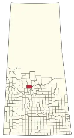 Location of the RM of Leask No. 464 in Saskatchewan