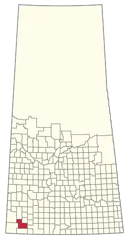 Location of the RM of White Valley No. 49 in Saskatchewan