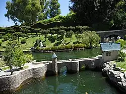 Bridge to the pigs' homes