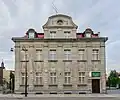 A historic bank building on Wawrzyniak Street