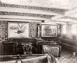 Smoke Room on Teutonic