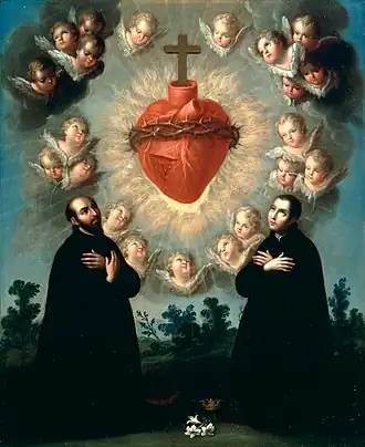 Another anatomically correct Sacred Heart, painted in c. 1770 by José de Páez