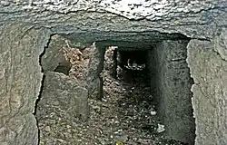 Pillared gallery in front of the burial chamber.