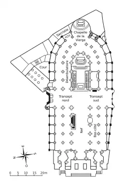 Plan of the interior