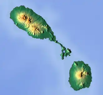 Basseterre is located in Saint Kitts and Nevis